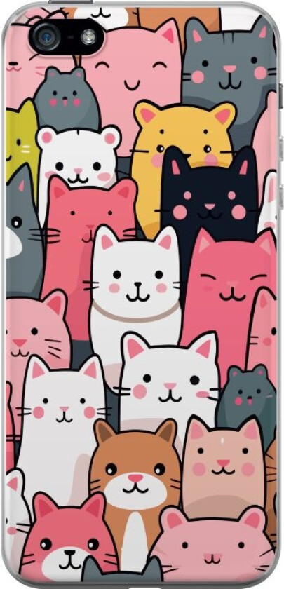 Mobildeksel til Apple iPhone 5 med Kattmønster motiv