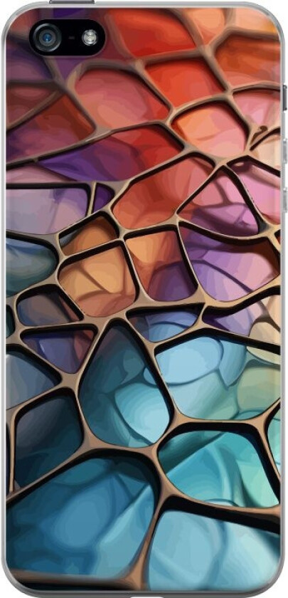 Mobildeksel til Apple iPhone 5 med Metalliskt mønster motiv