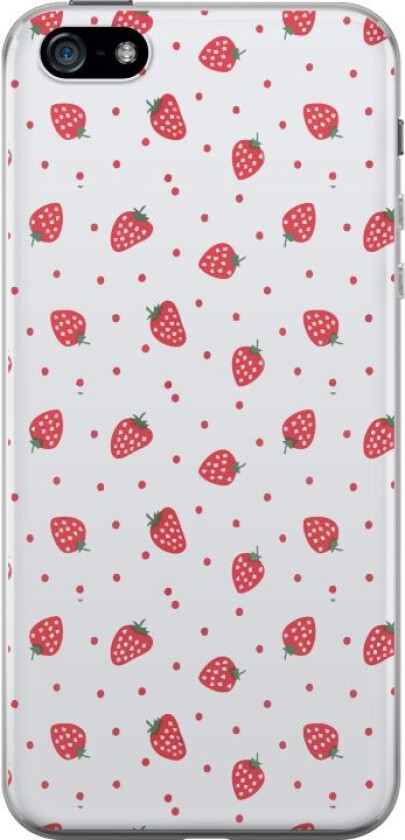Mobildeksel til Apple iPhone 5 med Jordbær motiv