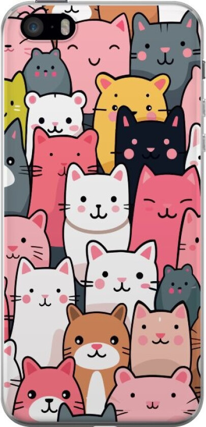 Mobildeksel til Apple iPhone 5s med Kattmønster motiv