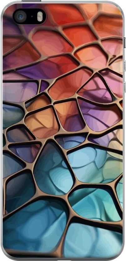 Mobildeksel til Apple iPhone 5s med Metalliskt mønster motiv