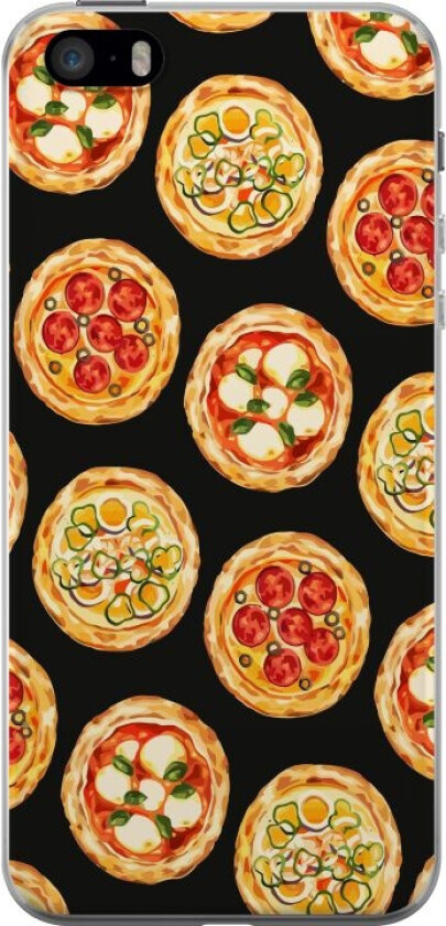 Mobildeksel til Apple iPhone 5s med Pizza motiv