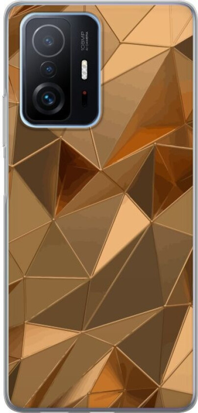 Mobildeksel til Xiaomi 11T med 3D Gull motiv