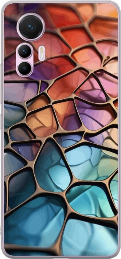 Mobildeksel til Xiaomi 12 Lite med Metalliskt mønster motiv