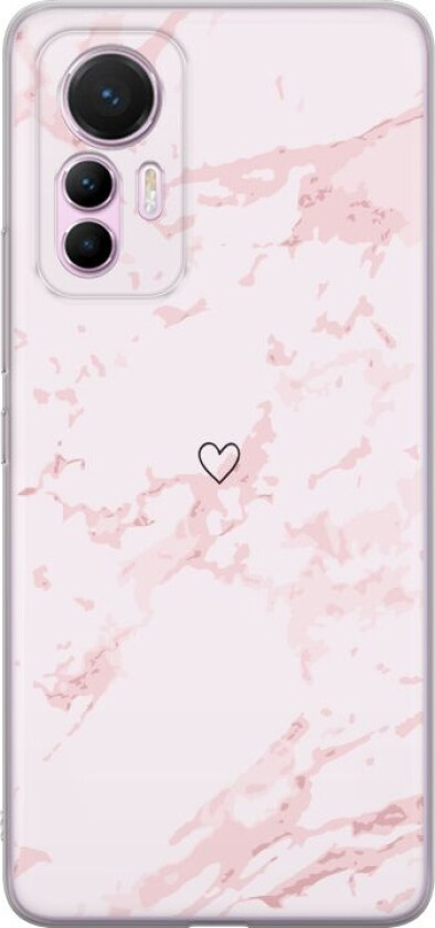 Mobildeksel til Xiaomi 12 Lite med Rosa Hjerte motiv