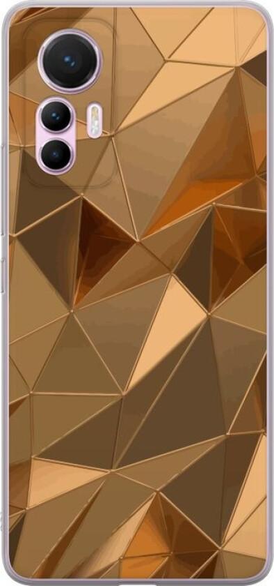 Mobildeksel til Xiaomi 12 Lite med 3D Gull motiv