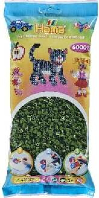 TOYMAX Hama midi perler 6000stk skovgrøn