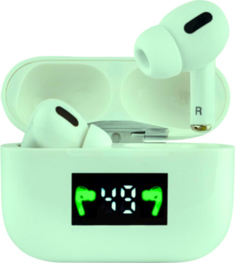InPods Pro - TWS-hodetelefoner med batteriindikator, Grønn