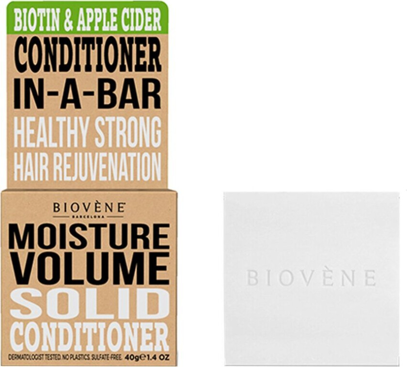 Biovène Hair Care Conditioner Bar Moisture Volume Biotin & Apple