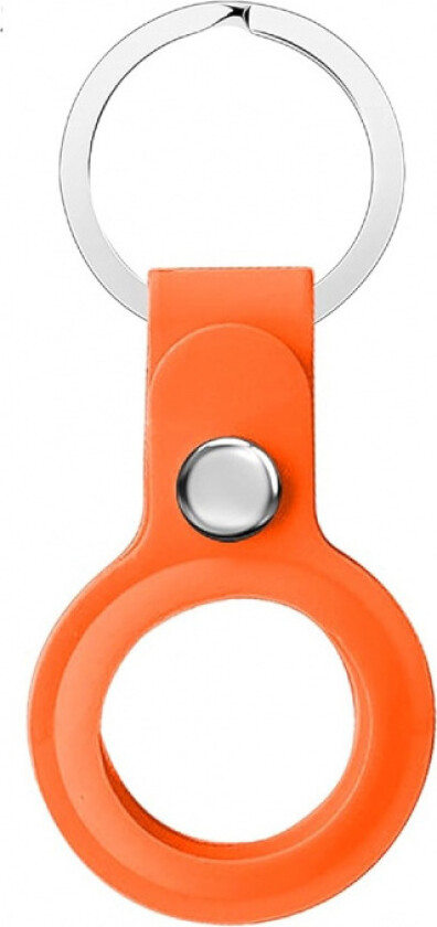 Bilde av Silikonholder for AirTag med nøkkelring, oransje