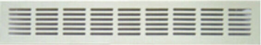 OVERSTRØMNINGSRIST METALL HVIT 400X60 - 49061