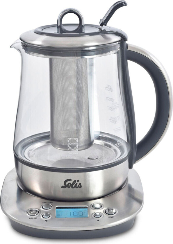 5515, 1,2 l, 1400 W, Rustfritt stål, Gjennomsiktig, Glass, Stål, Justerbar termostat, Overopphetingsbeskyttelse