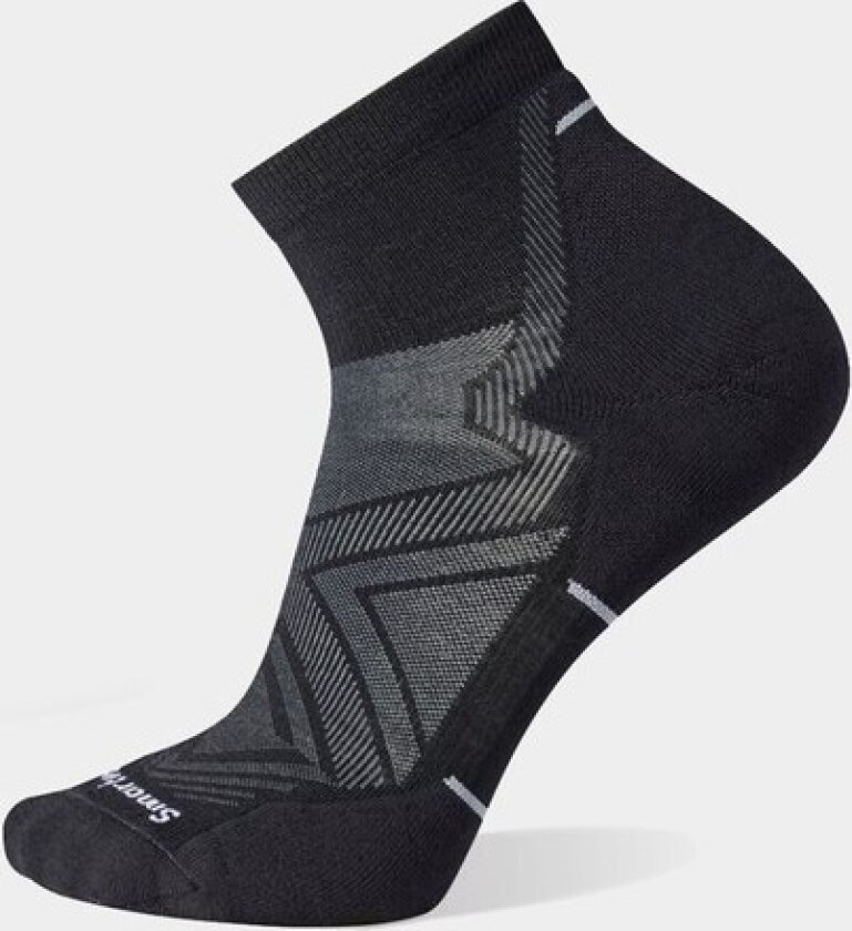 Men's Run Targeted Cushion Ankle Socks 42-45, Black