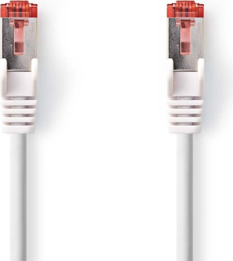 Bilde av CAT6 Nettverkskabel | RJ45 Han | RJ45 Han | S/FTP | 15.0 m | Rund | LSZH | Hvit | Label