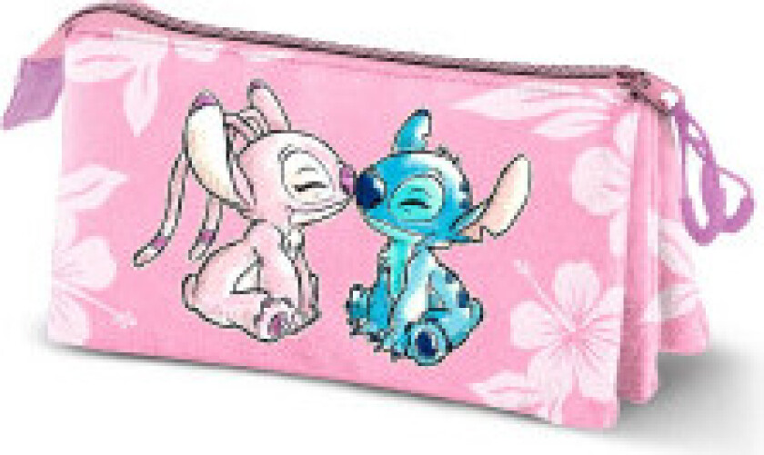 Lilo & Stitch Triple Penal etui Rosa