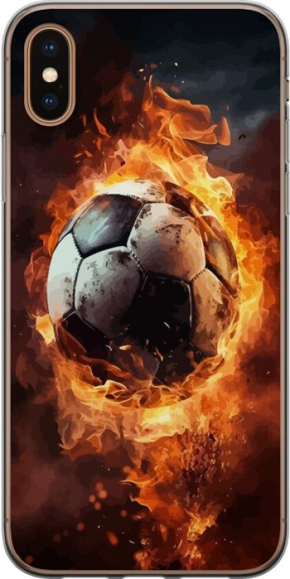 Mobildeksel til Apple iPhone XS Max med Fotball motiv