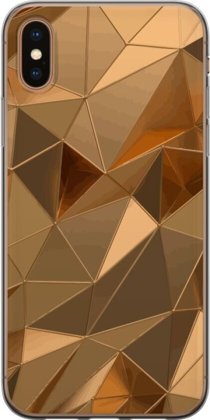 Mobildeksel til Apple iPhone XS Max med 3D Gull motiv