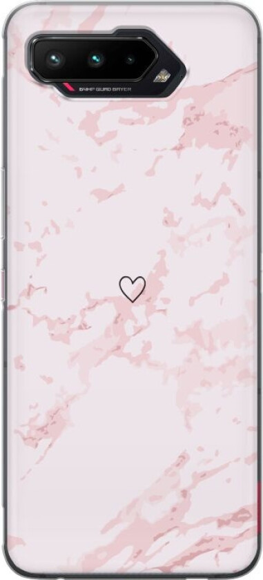 Mobildeksel til Asus ROG Phone 5 med Rosa Hjerte motiv