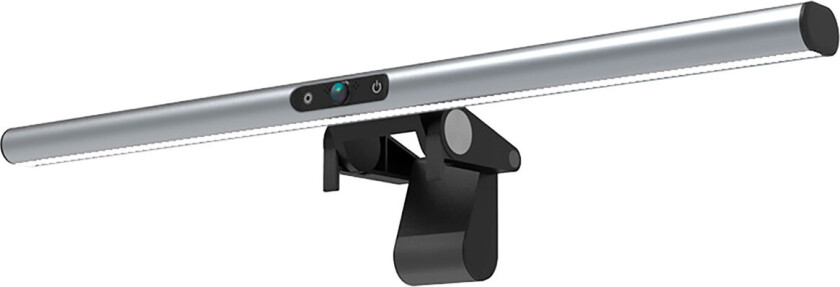 2-i-1 LED Skjermlampe med HD 1080p Webcam - Sølv
