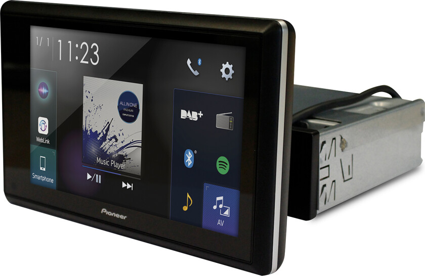 SPH-EVO82DAB bilradio m/8tm berøringsskjerm (MP3/Bluetooth/USB/DAB+/RDS/CarPlay/Android Auto)