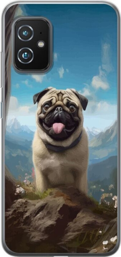 Mobildeksel til Asus Zenfone 8 med Glad Hund motiv