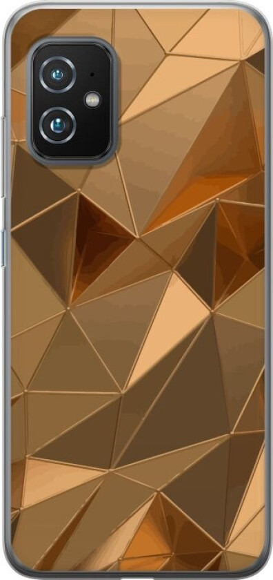 Mobildeksel til Asus Zenfone 8 med 3D Gull motiv
