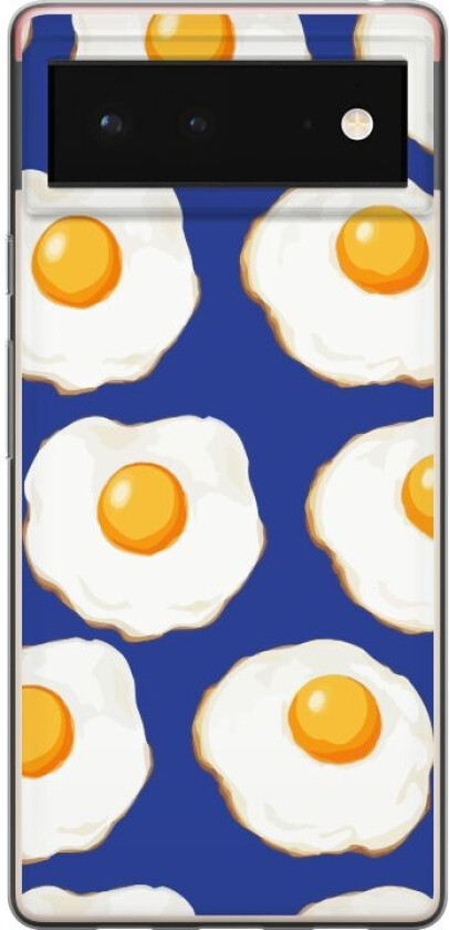 Mobildeksel til Google Pixel 6 med Stekte egg motiv