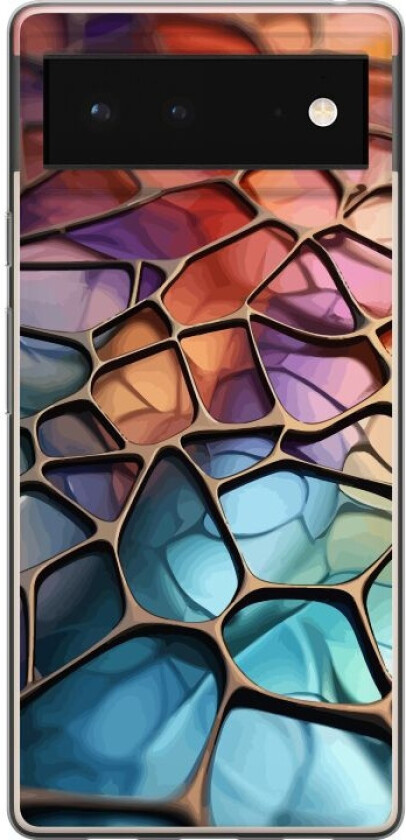 Mobildeksel til Google Pixel 6 med Metalliskt mønster motiv