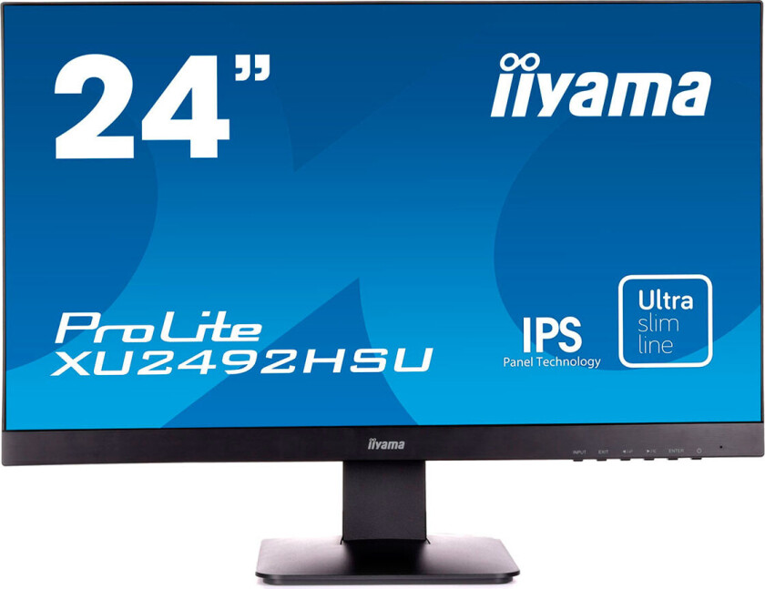 24" iiyama ProLite XU2492HSU-B1 - 4 ms - Skjerm