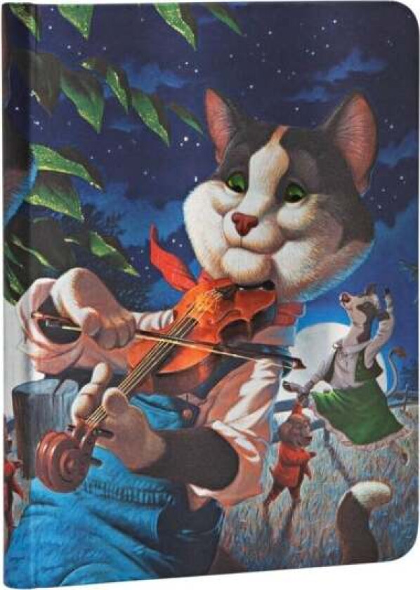 Cat And The Fiddle Lined Hardcover Journal Av Paperblanks