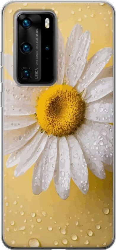 Mobildeksel til Huawei P40 Pro med Porselensblomst motiv