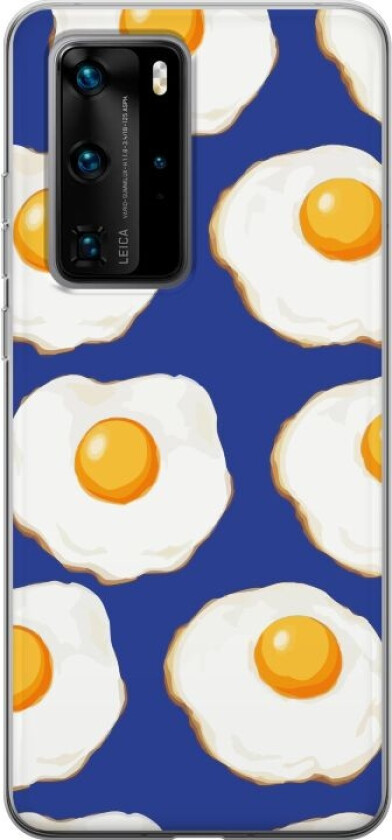 Mobildeksel til Huawei P40 Pro med Stekte egg motiv
