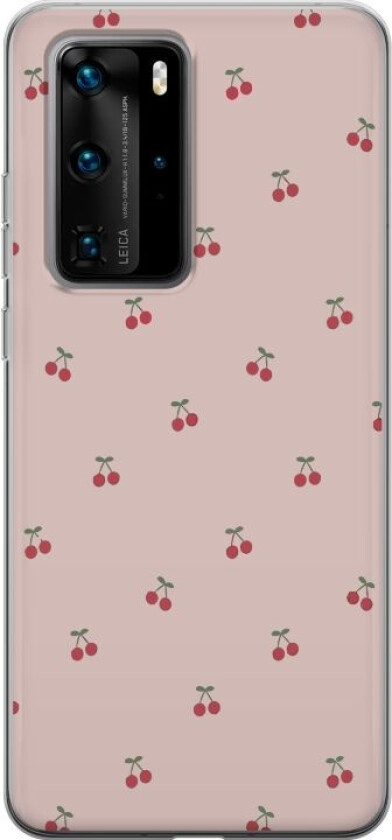 Mobildeksel til Huawei P40 Pro med Kirsebær motiv