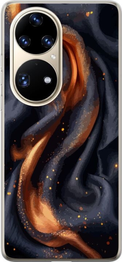 Mobildeksel til Huawei P50 Pro med Brennende silke motiv