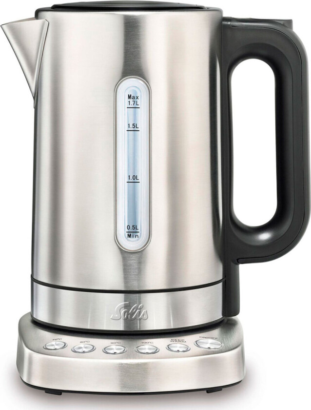 Vario Temp Kettle, 1,7 l, 2200 W, Rustfritt stål, Rustfritt stål, Justerbar termostat, Vannivåindikator
