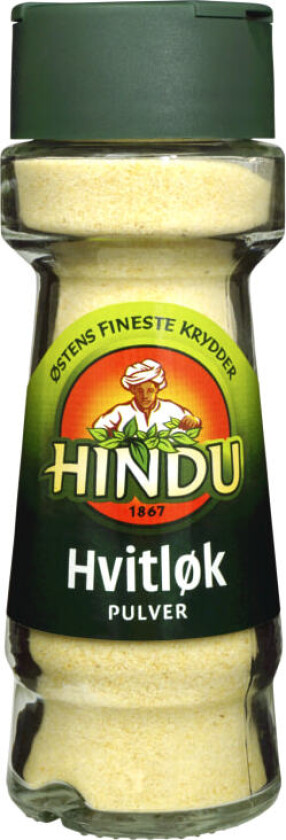 Hvitløkspulver 56g glass