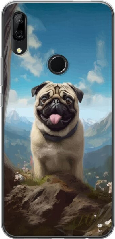 Mobildeksel til Huawei P Smart Z med Glad Hund motiv