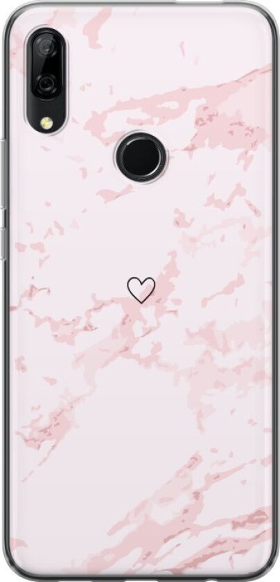Mobildeksel til Huawei P Smart Z med Rosa Hjerte motiv