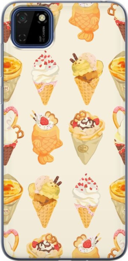 Mobildeksel til Huawei Y5p med Glassig motiv