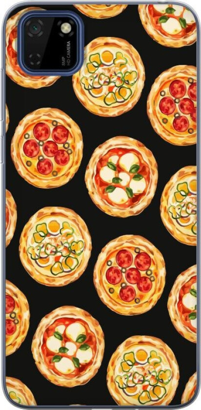 Mobildeksel til Huawei Y5p med Pizza motiv
