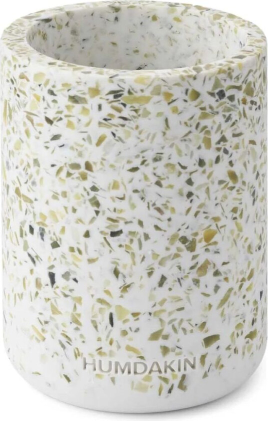 Terrazzo vase Ø 10 cm Green-white