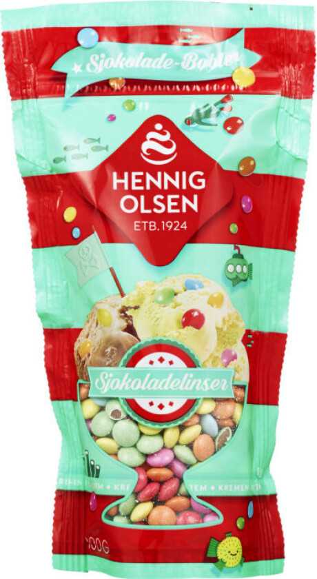 Strøssel Sjokoladelinser100g Hennig-Olsen
