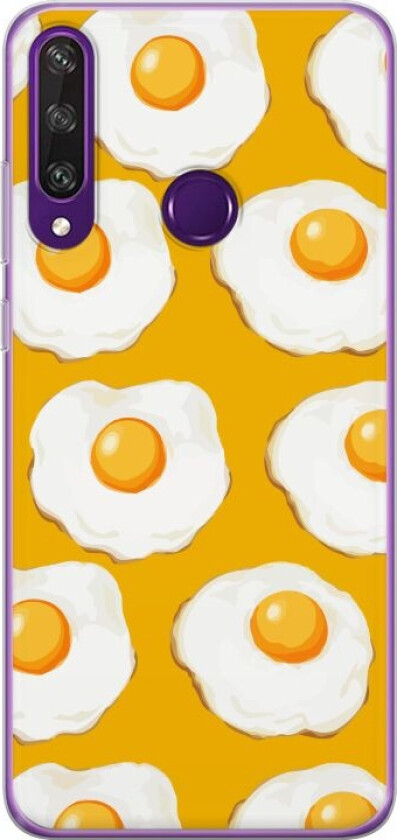 Mobildeksel til Huawei Y6p med Stekt egg motiv
