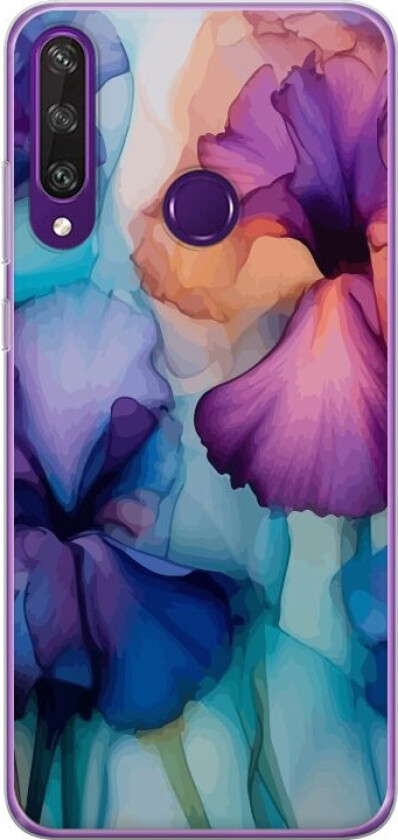 Mobildeksel til Huawei Y6p med Magiske blomster motiv