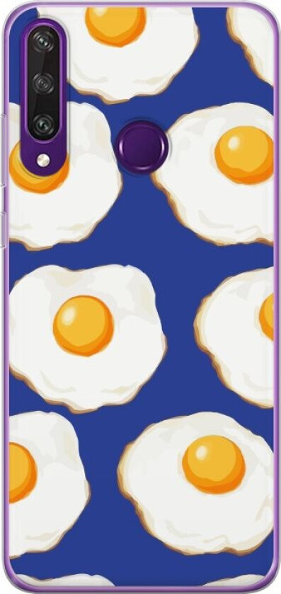 Mobildeksel til Huawei Y6p med Stekte egg motiv