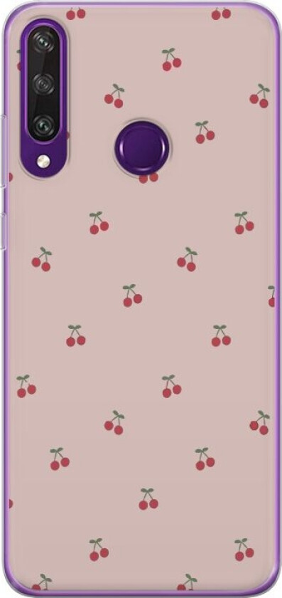 Mobildeksel til Huawei Y6p med Kirsebær motiv