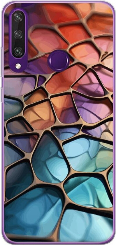 Mobildeksel til Huawei Y6p med Metalliskt mønster motiv