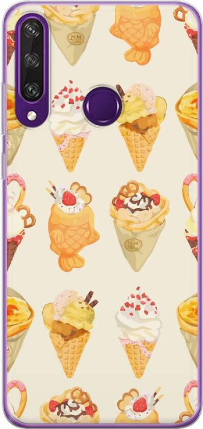 Mobildeksel til Huawei Y6p med Glassig motiv