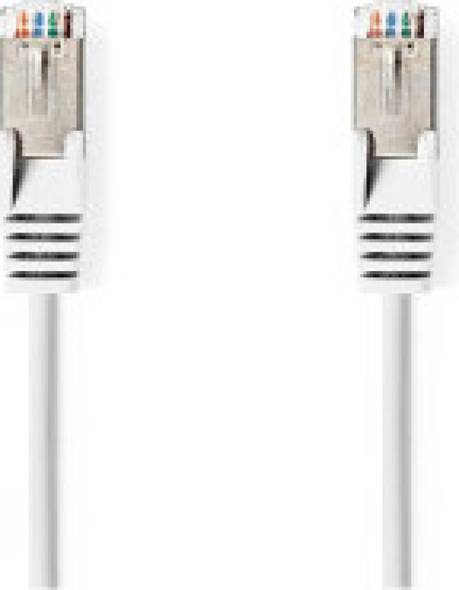 CAT6a nettverkskabel | SF/UTP | RJ45 Han | RJ45 Han | 7.50 m | Rund | PVC | Hvit | Stikkord