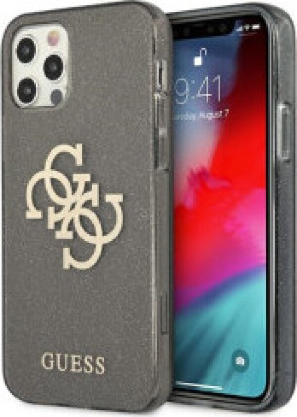 Guess Glitter 4G Big Logo - Deksel til iPhone 12 Pro Max